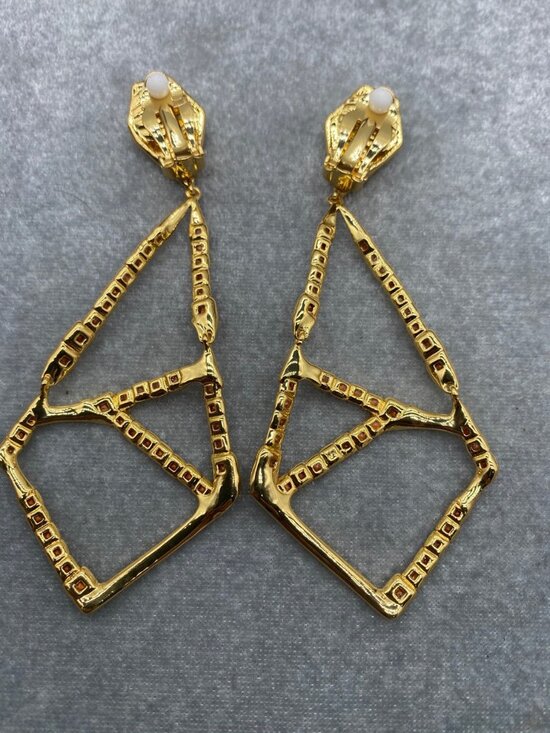 Alexis Bittar Jewelry - Alexis Bittar Irregular Pav�� Clip-On Earrings